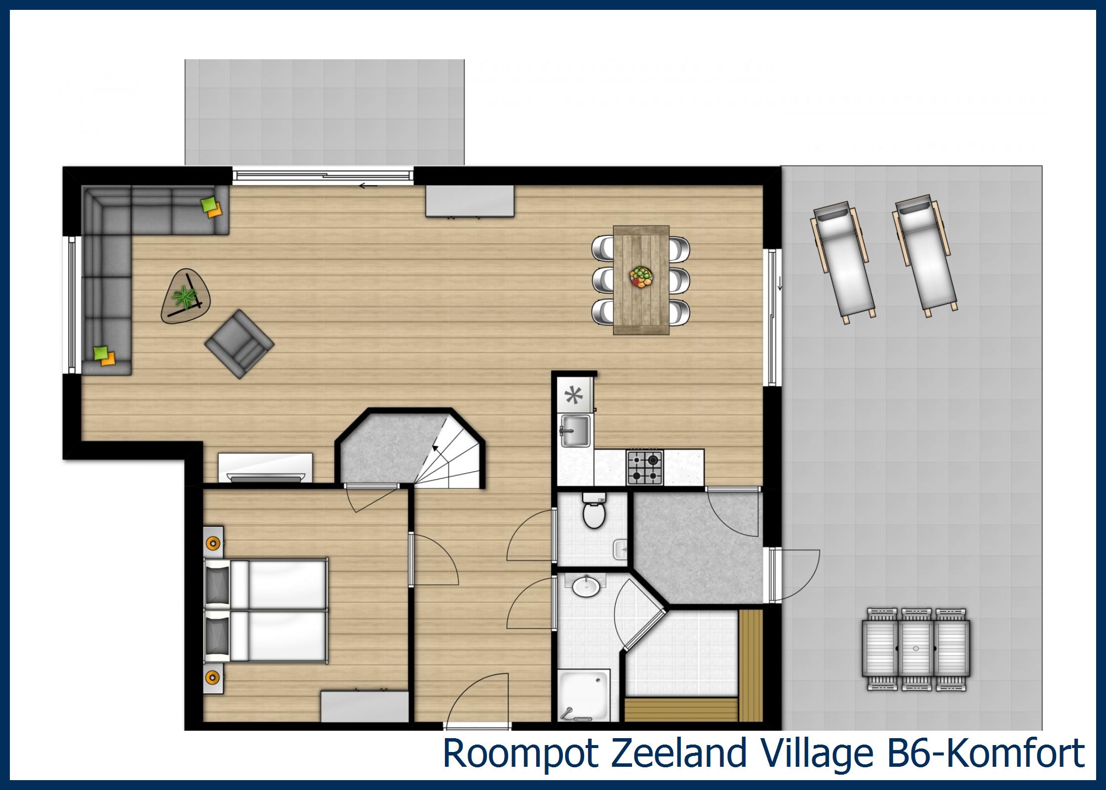 Bungalow B6-Komfort in Zeeland Village