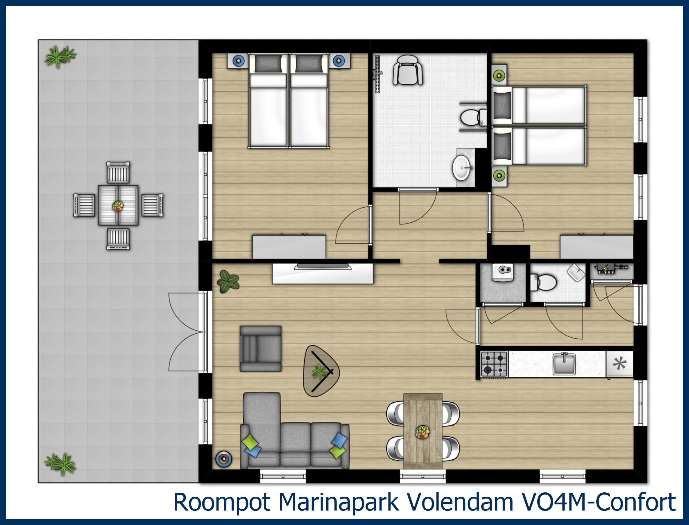 Bungalow VO4M-Confort à Marinapark Volendam
