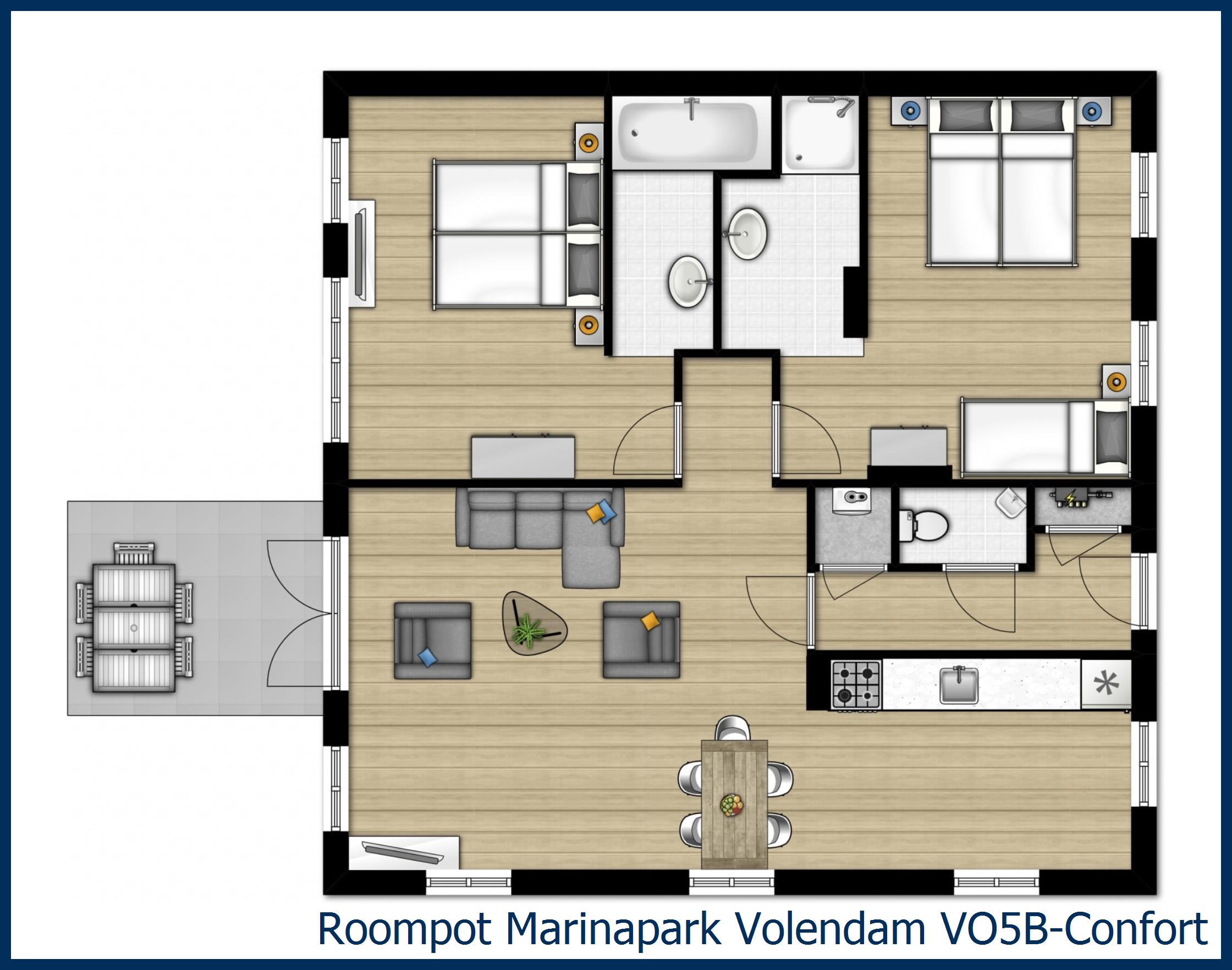 Bungalow VO5B-Confort à Marinapark Volendam