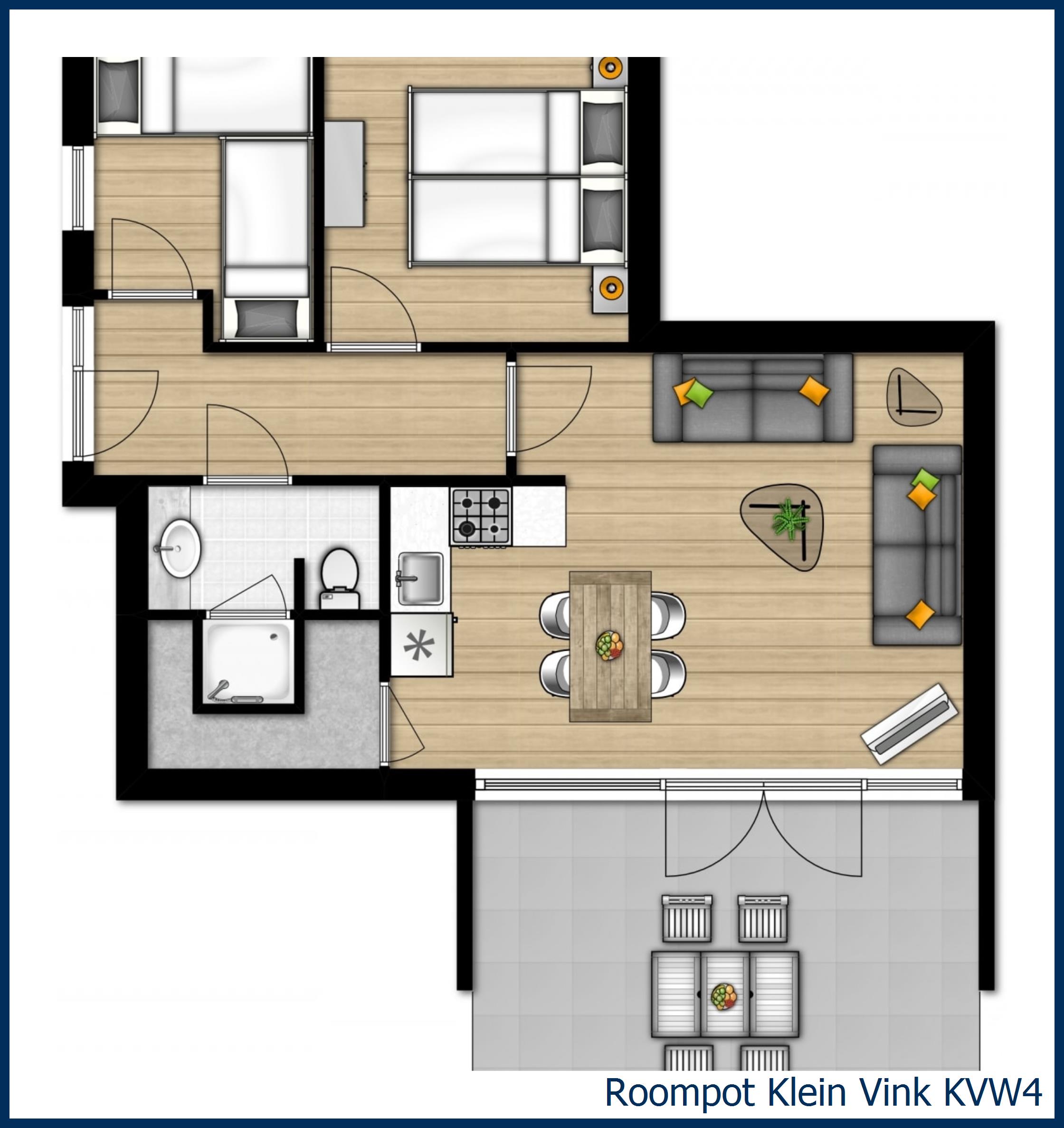 Bungalow KVW4 in Klein Vink