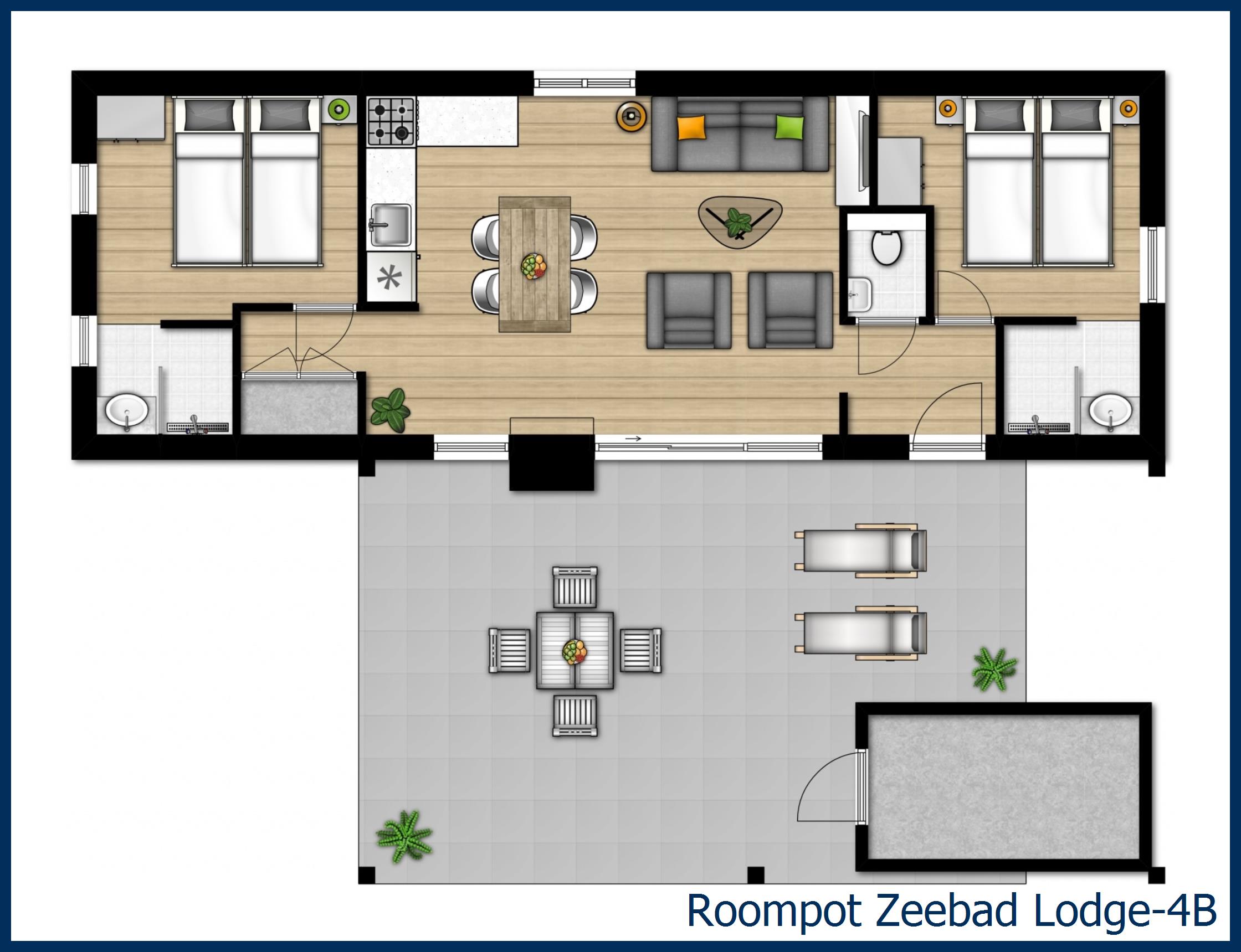 Pavillon Lodge-4B à Zeebad