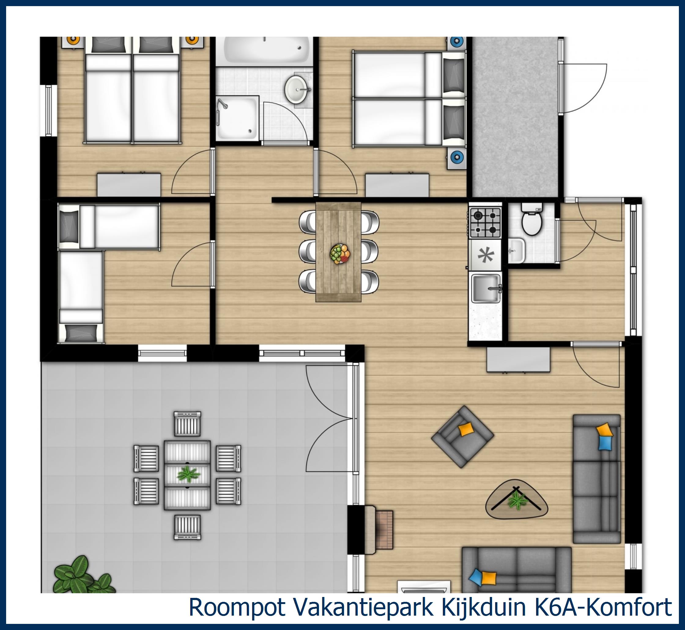 Bungalow K6A-Komfort in Kijkduin