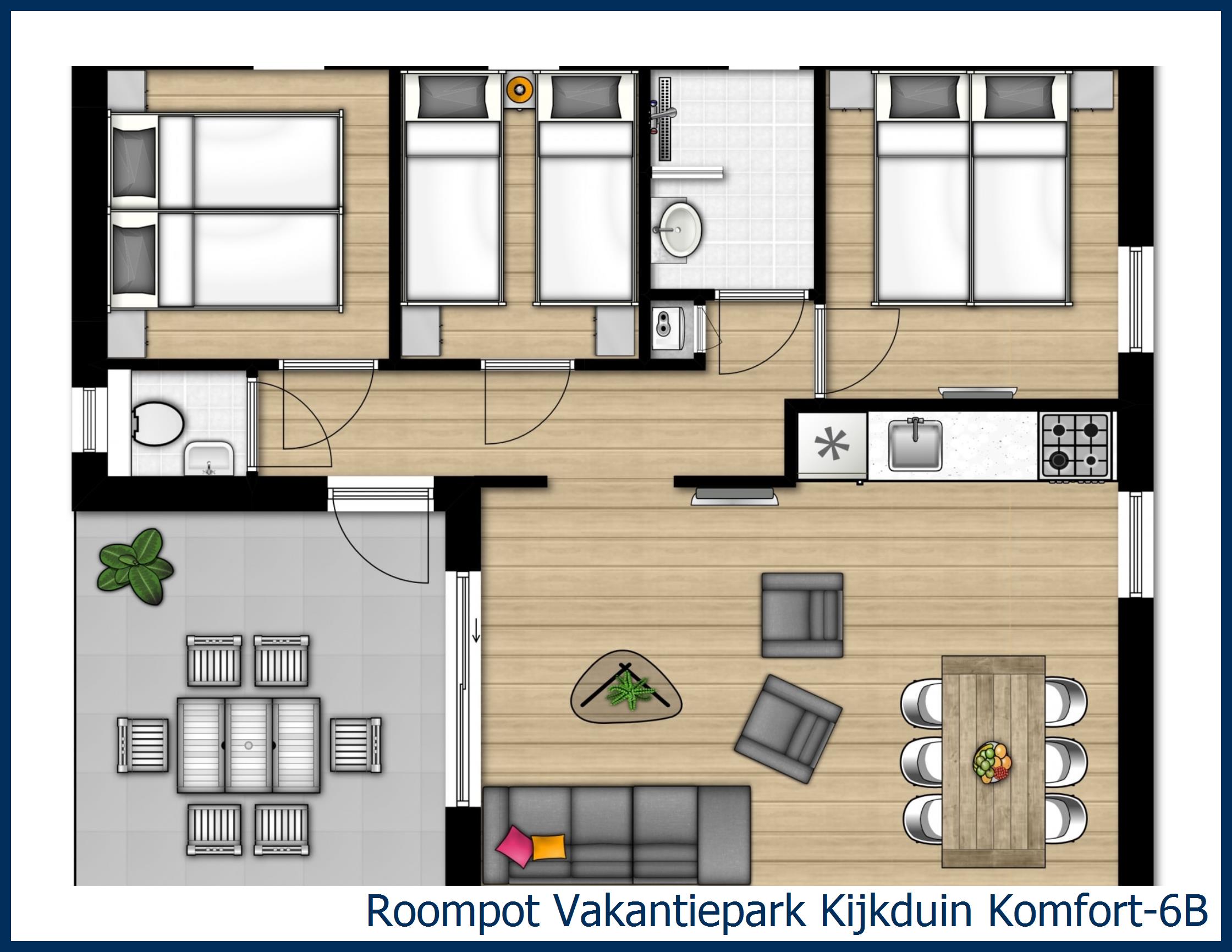 Chalet Komfort-6B in Kijkduin