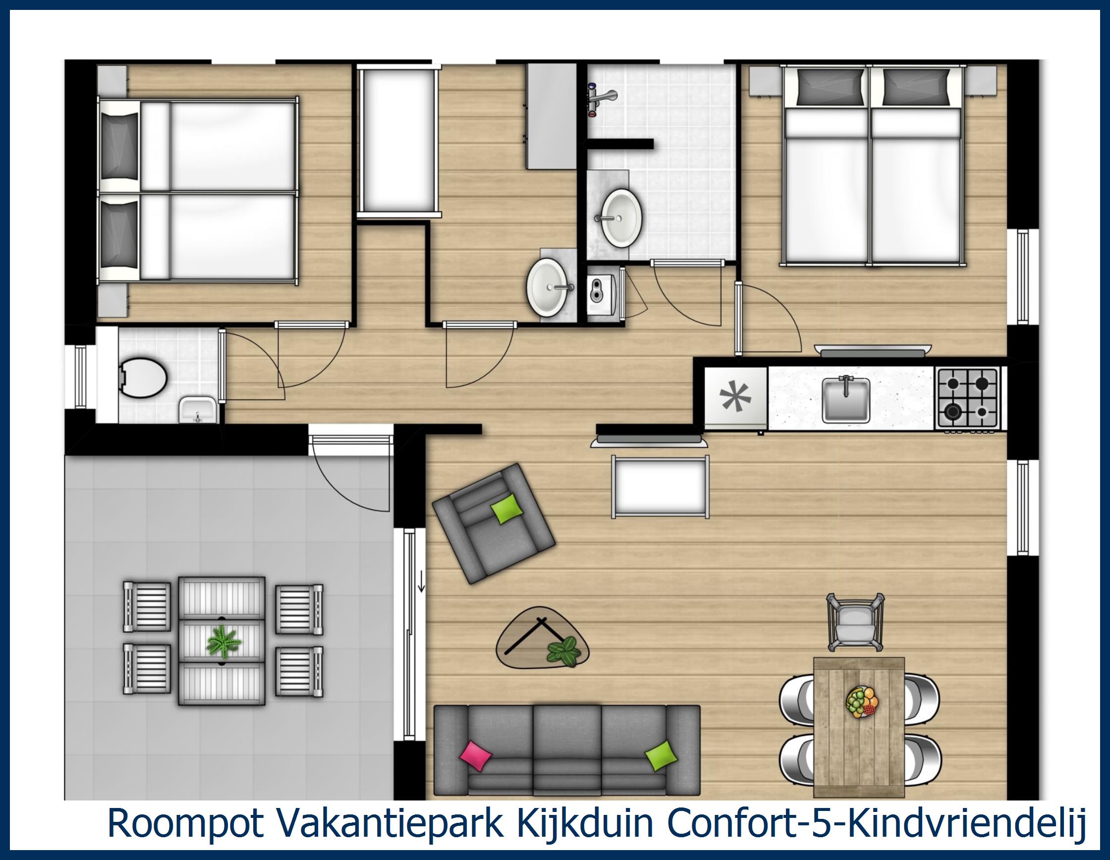 Chalet Confort-5-Kindvriendelijk à Kijkduin