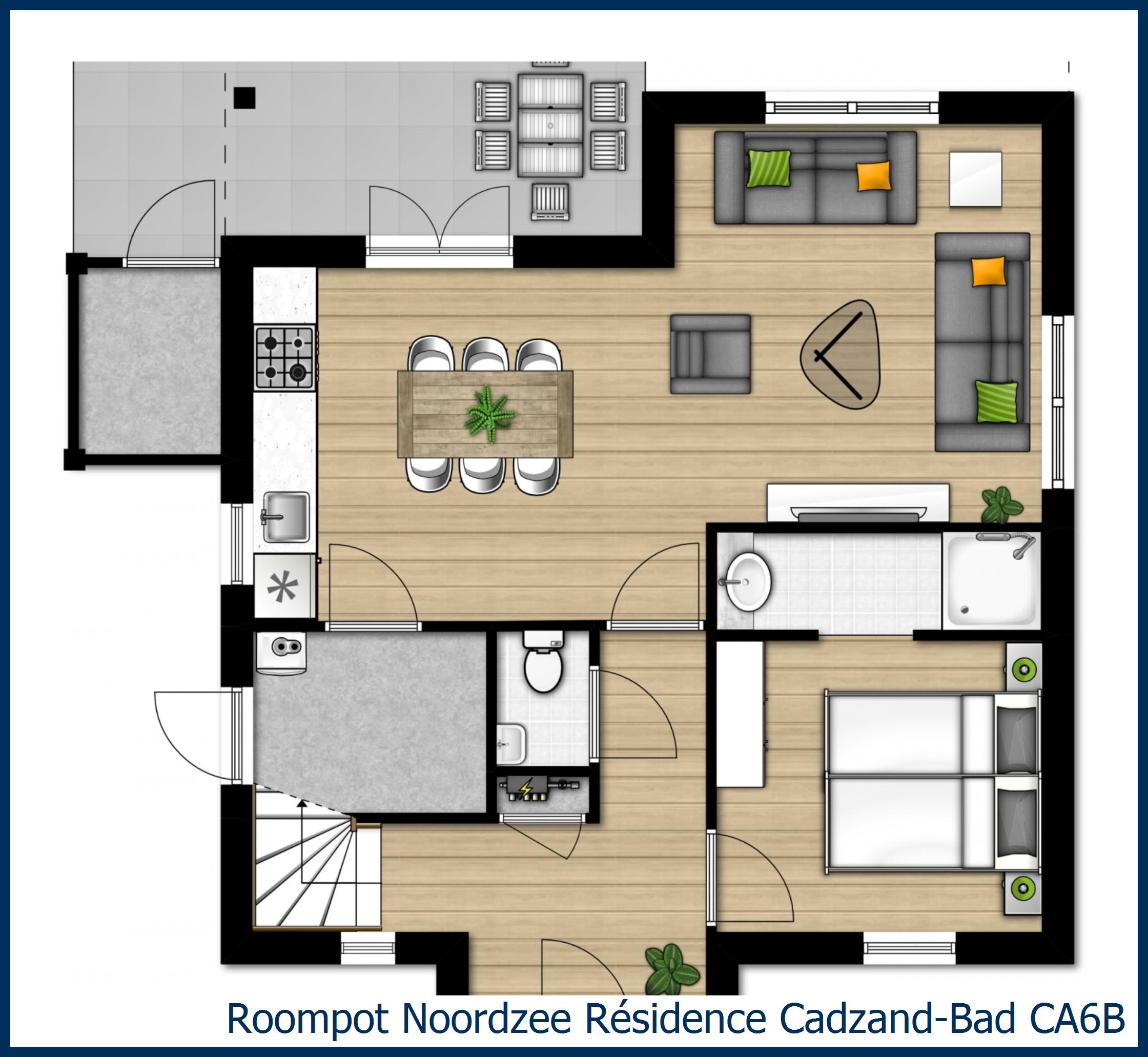 Villa CA6B in Noordzee Résidence Cadzand-Bad