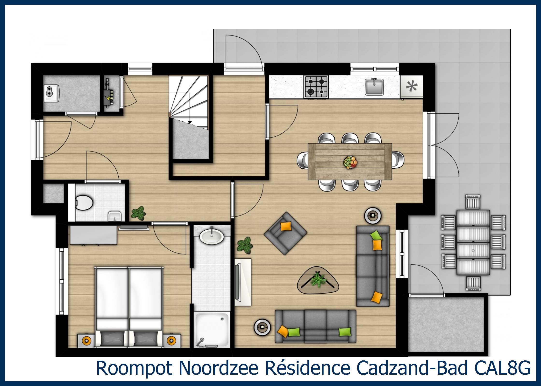Villa CAL8G in Noordzee Résidence Cadzand-Bad