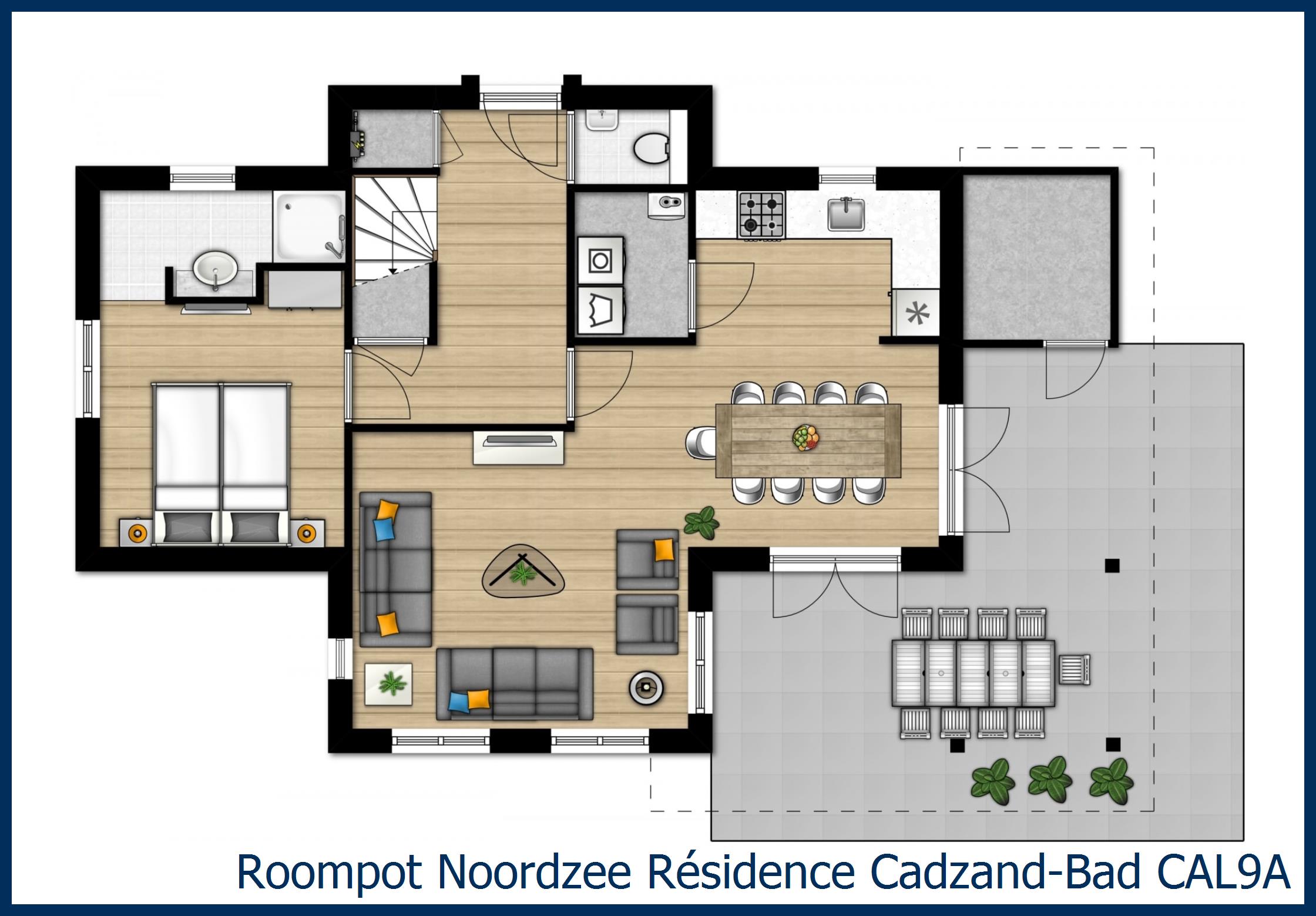 Villa CAL9A in Noordzee Résidence Cadzand-Bad