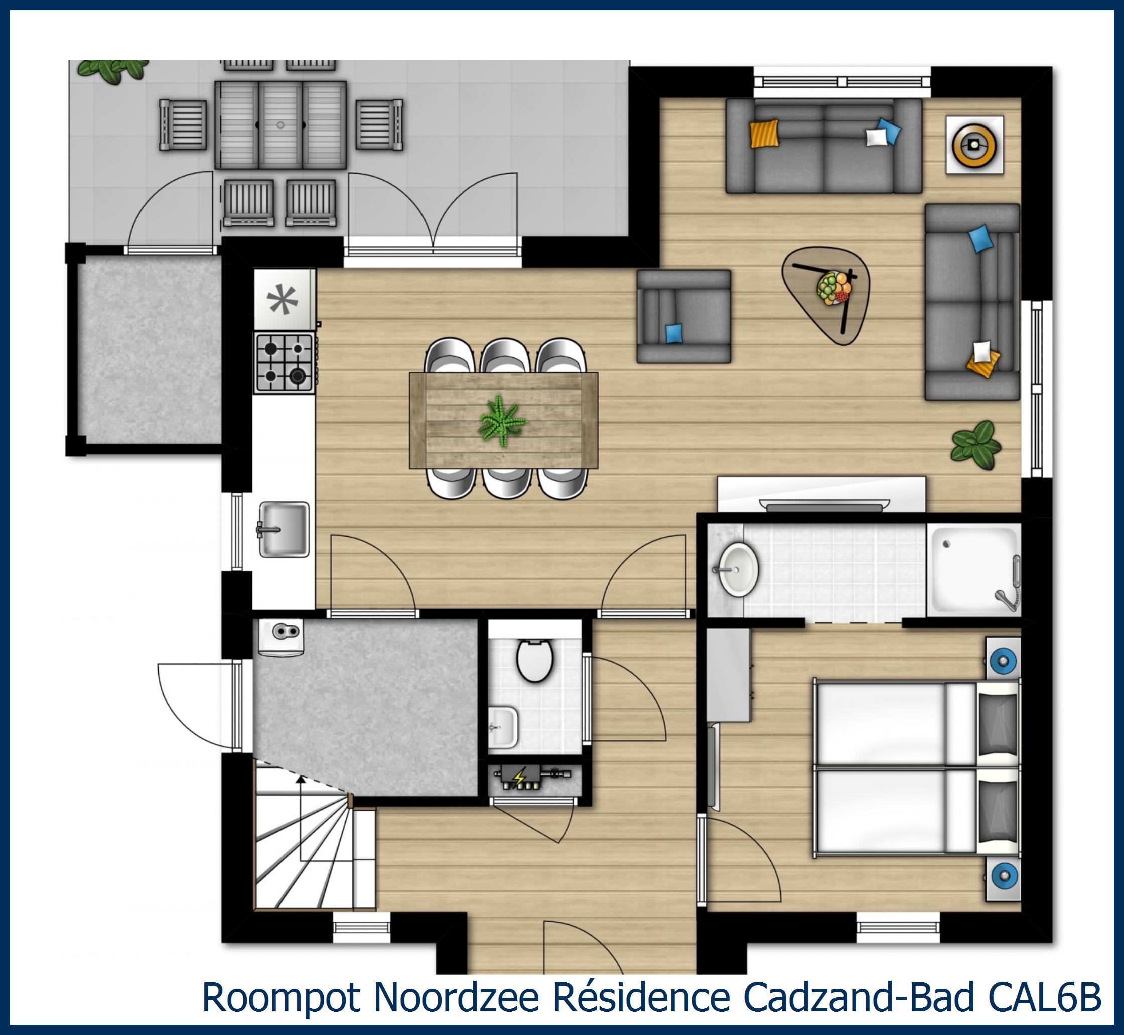 Villa CAL6B à Noordzee Résidence Cadzand-Bad
