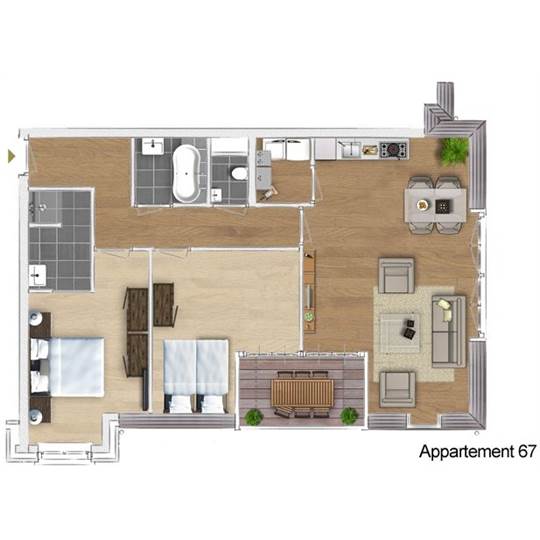  Bordeaux Komfort 4 in Résidence Wijngaerde