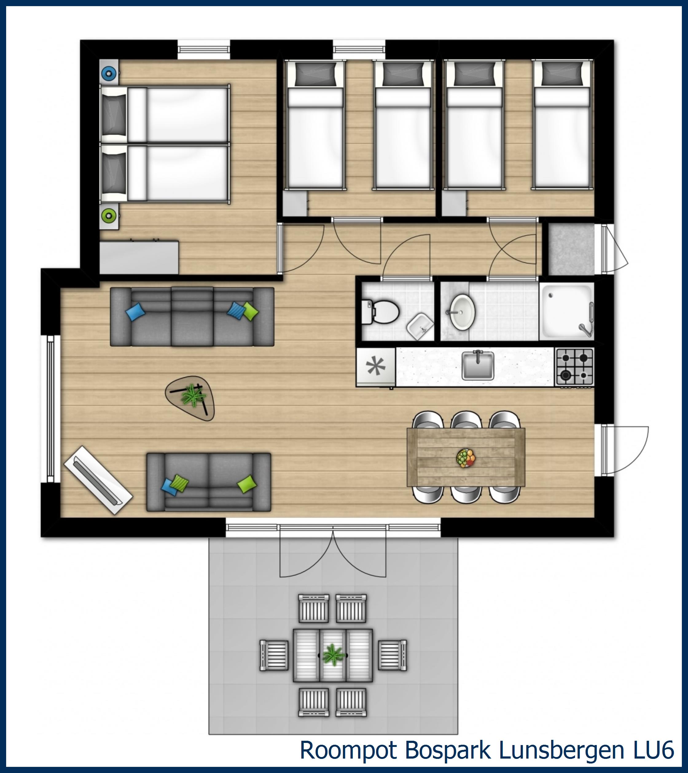 Chalet LU6 à Bospark Lunsbergen