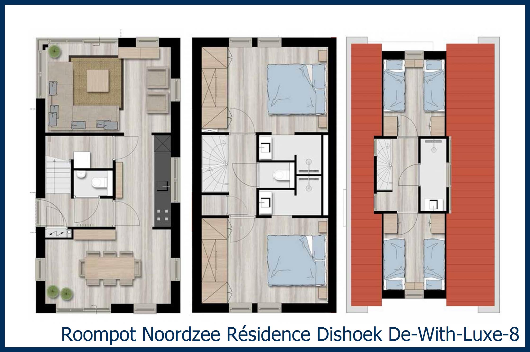 Villa De-With-Luxe-8 in Noordzee R&#233;sidence Dishoek