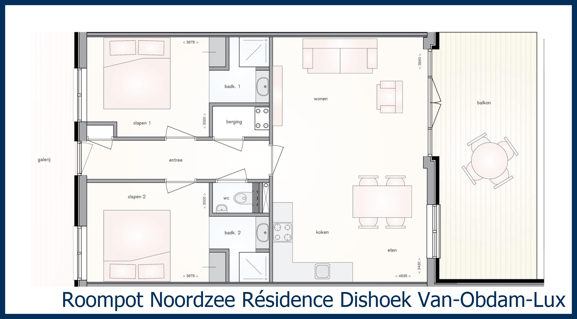 Appartement Van-Obdam-Luxe-4 in Noordzee R&#233;sidence Dishoek