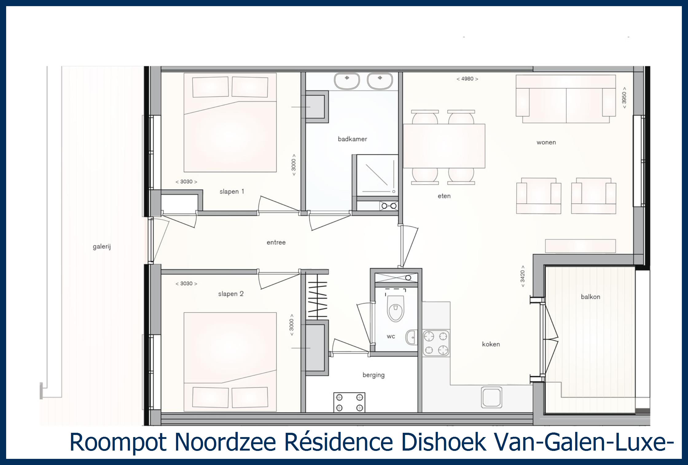 Appartement Van-Galen-Luxe-4 à Noordzee R&#233;sidence Dishoek