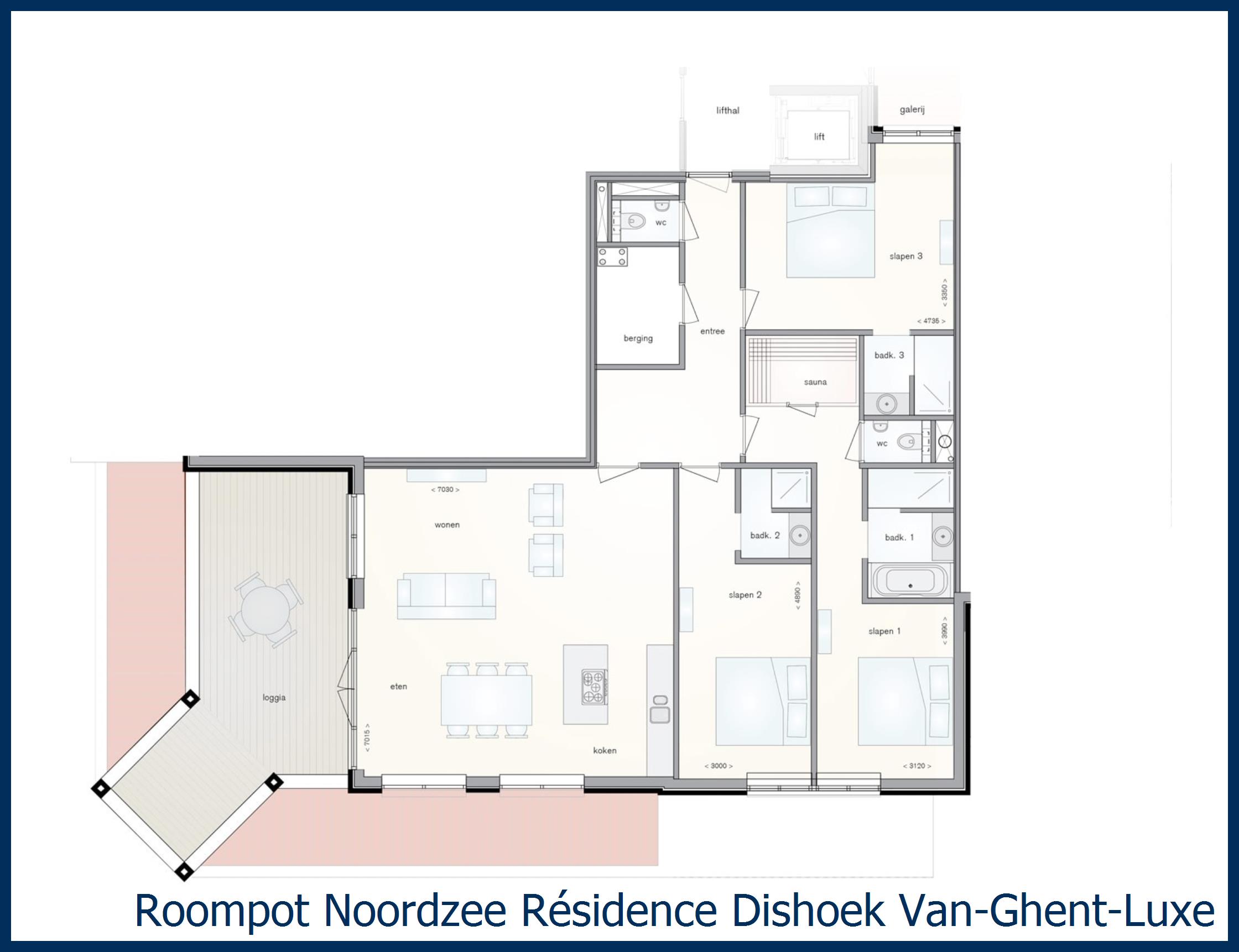 Appartement Van-Ghent-Luxe-Wellness-6 à Noordzee R&#233;sidence Dishoek