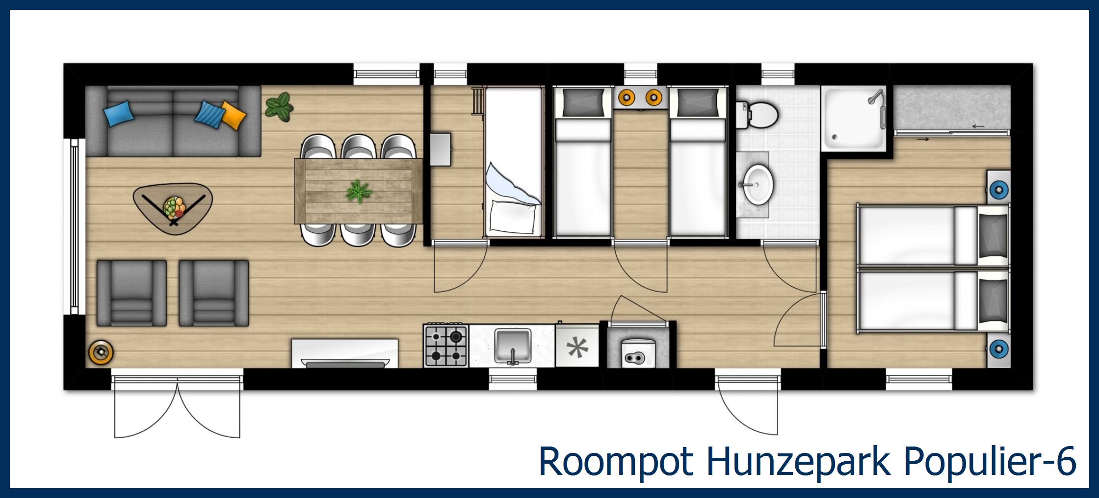Chalet Populier-6 à Hunzepark