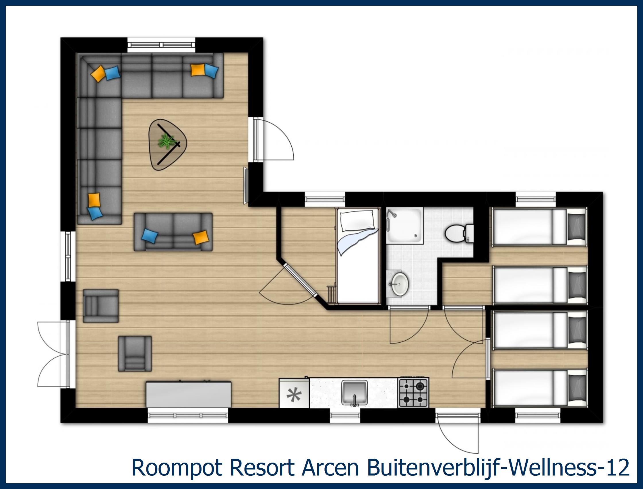 Chalet Buitenverblijf-Wellness-12 in Resort Arcen