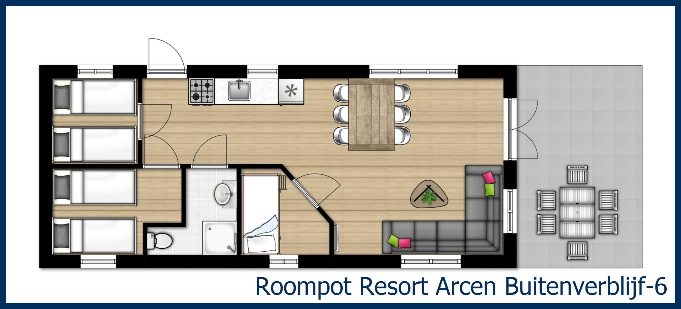 Chalet Buitenverblijf-6 à Resort Arcen