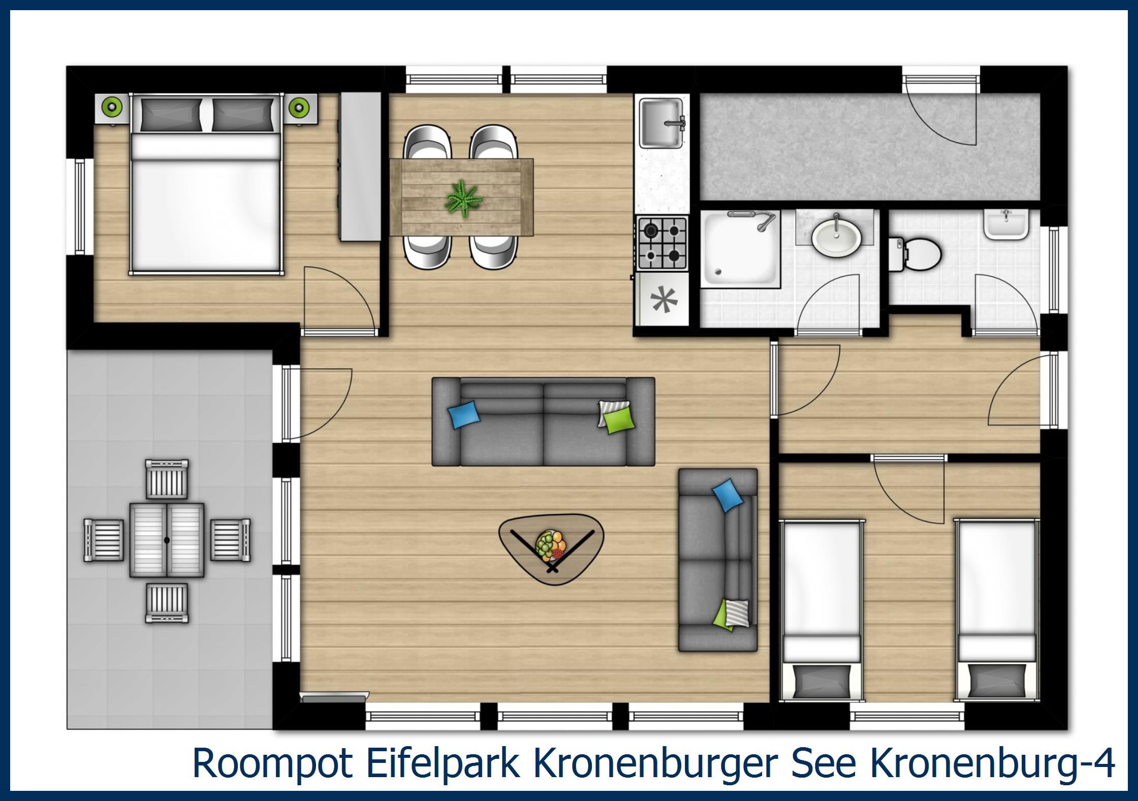 Bungalow Kronenburg-4 in Eifelpark Kronenburger See