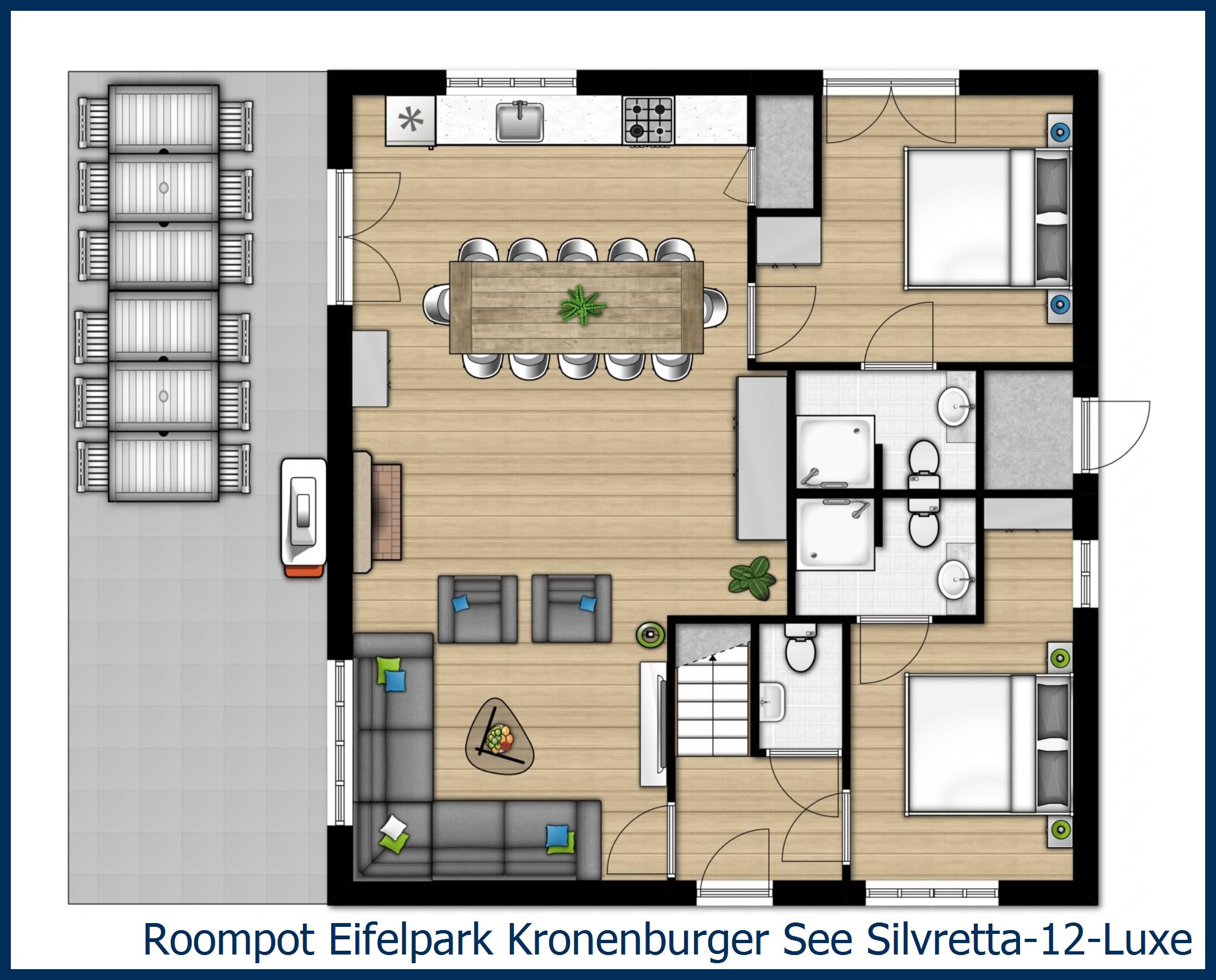 Villa Silvretta-12-Luxe in Eifelpark Kronenburger See