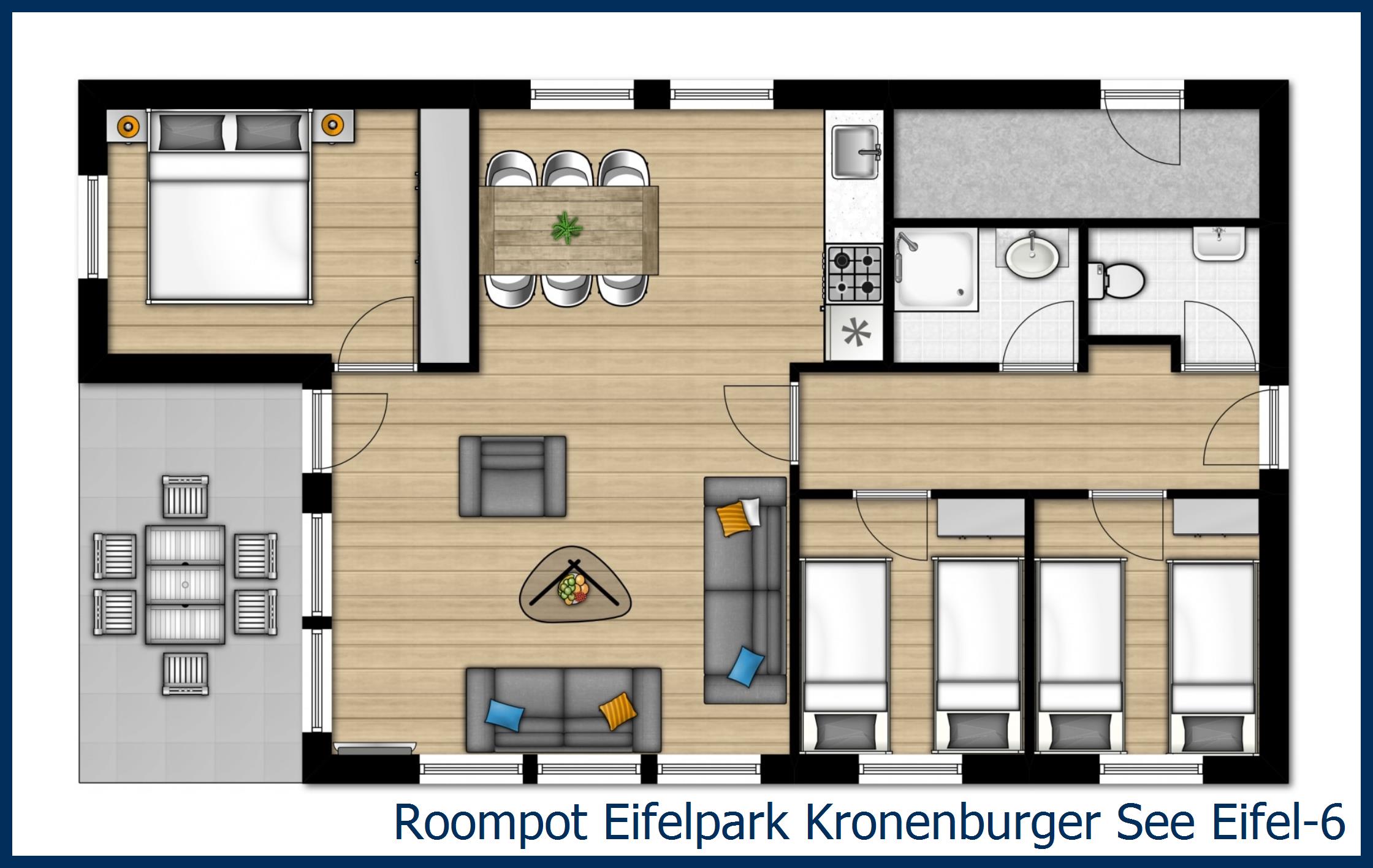 Bungalow Eifel-6 à Eifelpark Kronenburger See