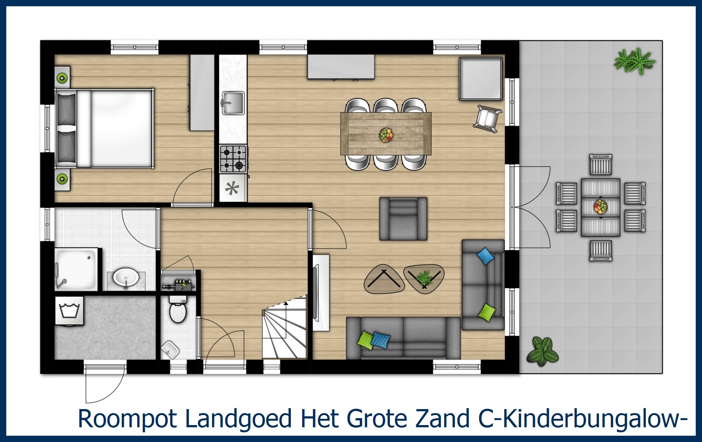 Bungalow C-Kinder-4 in Het Grote Zand