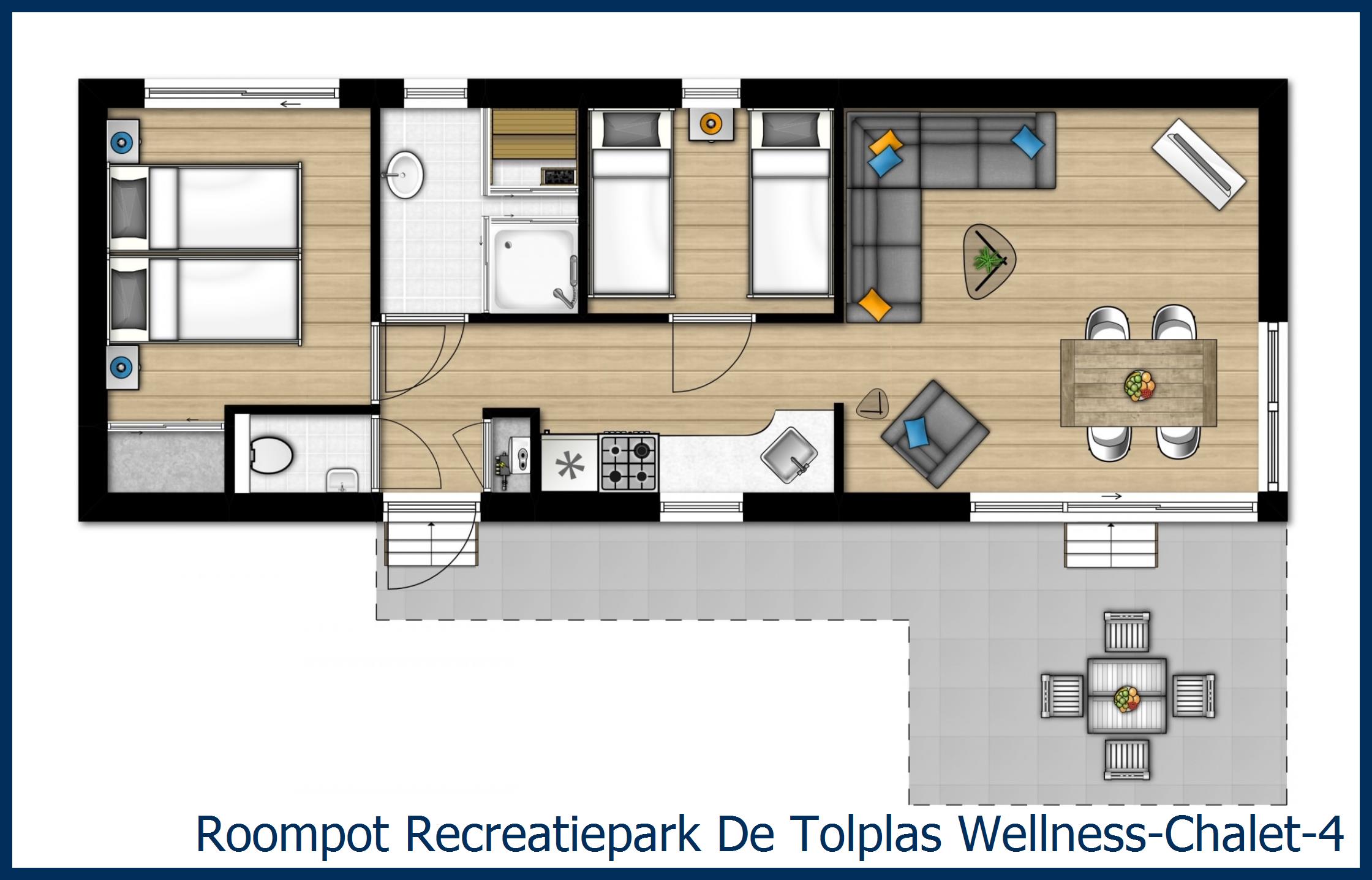 Chalet Wellness--4 in De Tolplas
