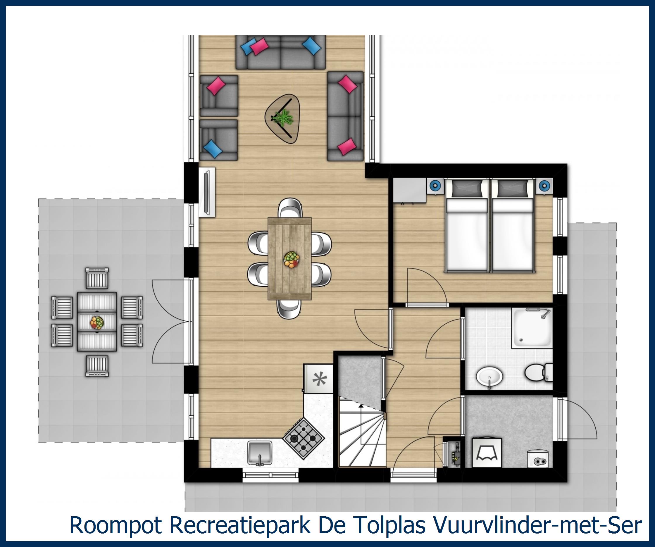 Bungalow Vuurvlinder-met-Serre-6 à De Tolplas