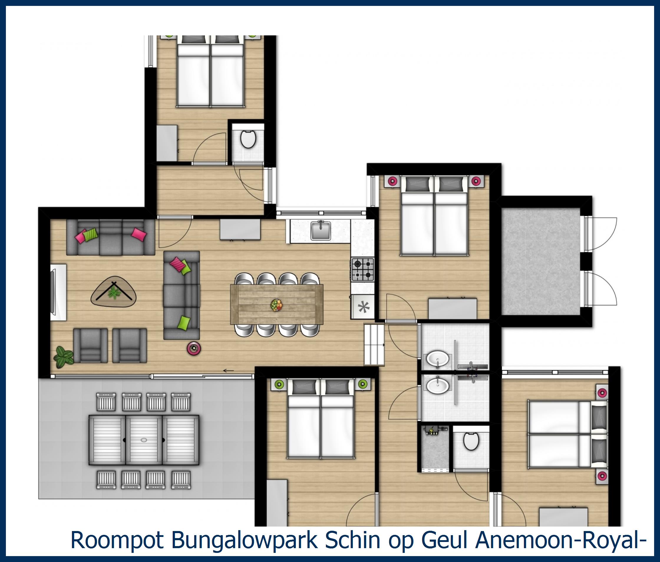 Bungalow Anemoon-Royal-8 in Schin op Geul