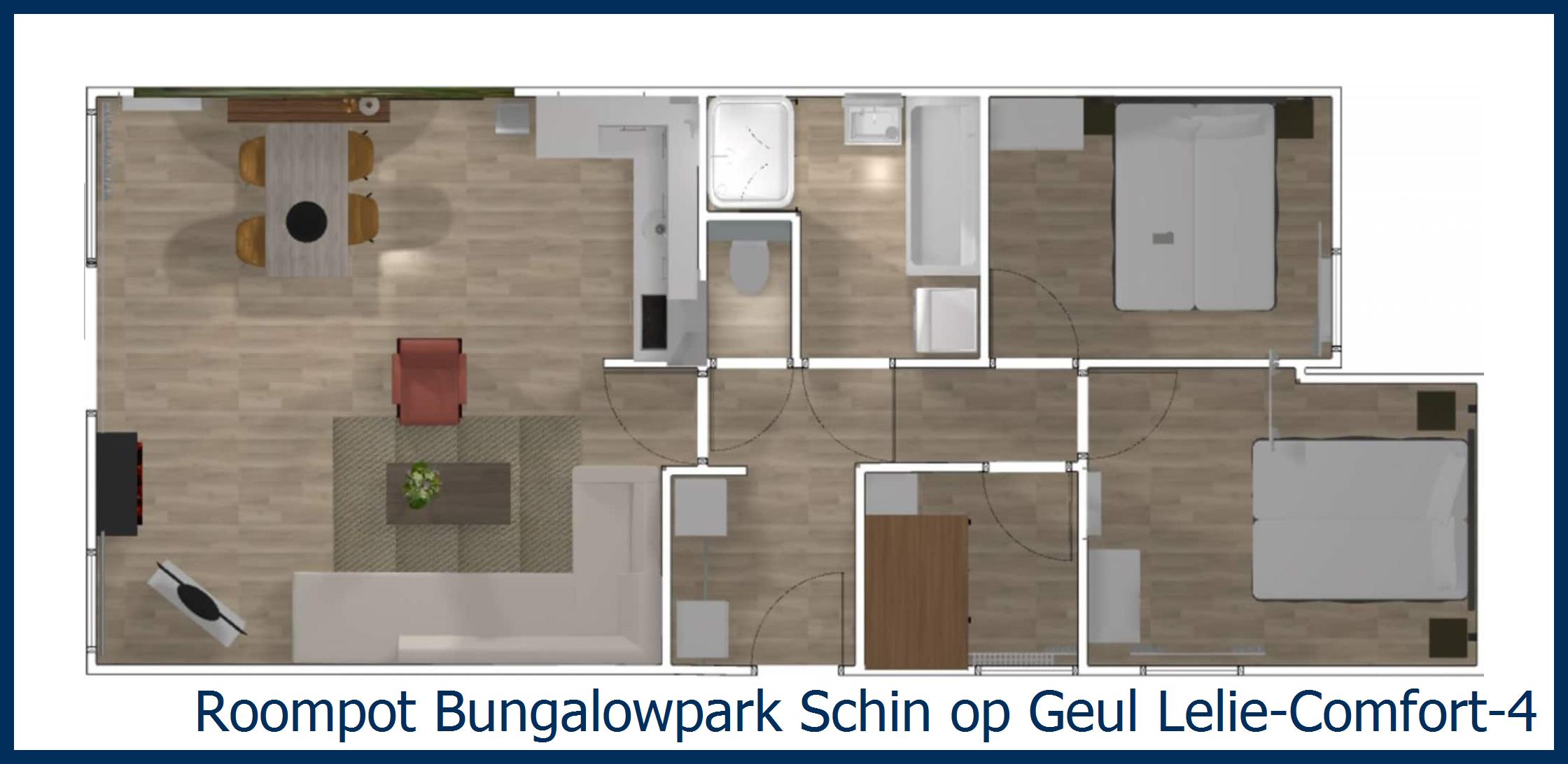 Bungalow Lelie-Comfort-4 in Schin op Geul