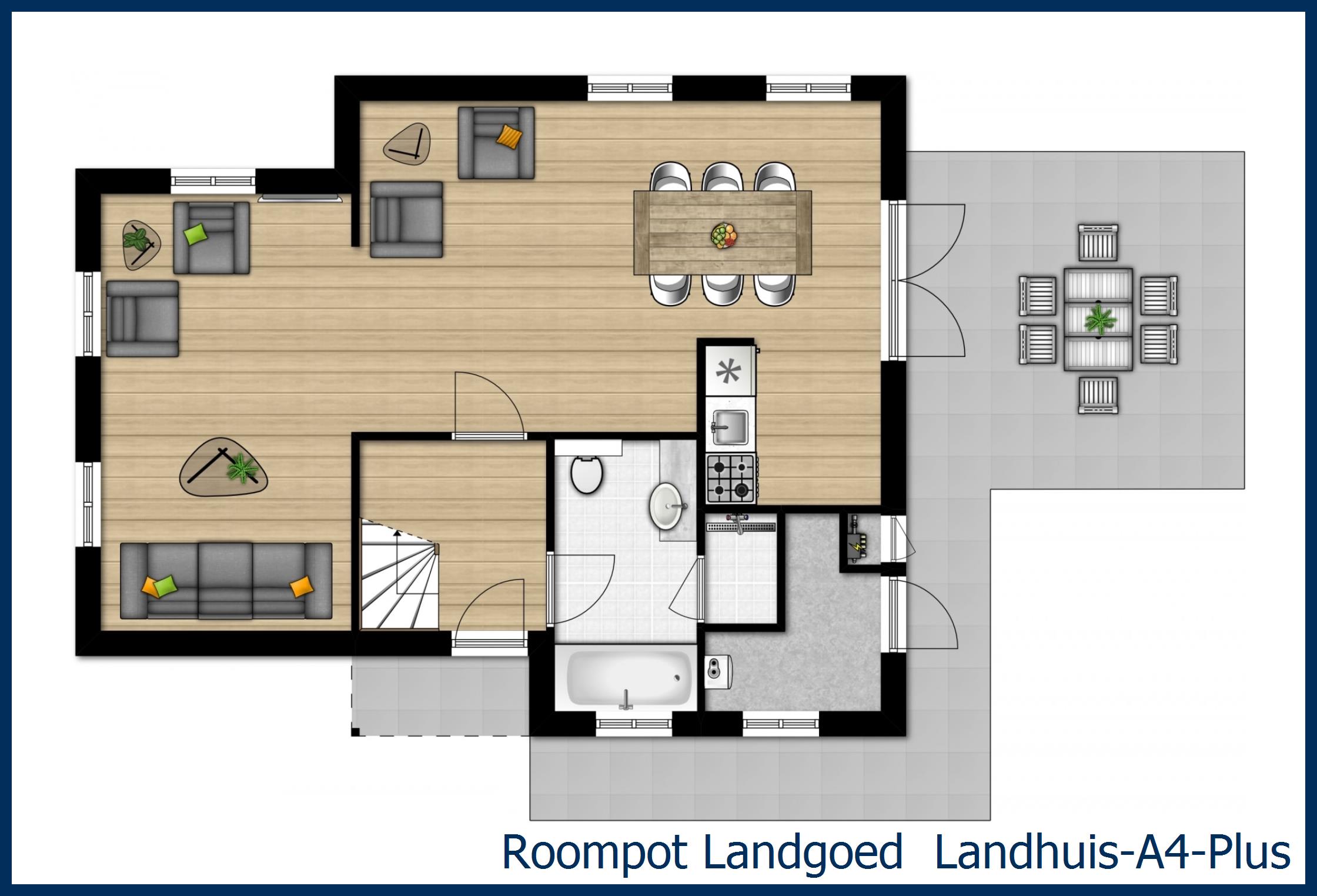 Bungalow Landhuis-A4-Plus à 't Wildryck