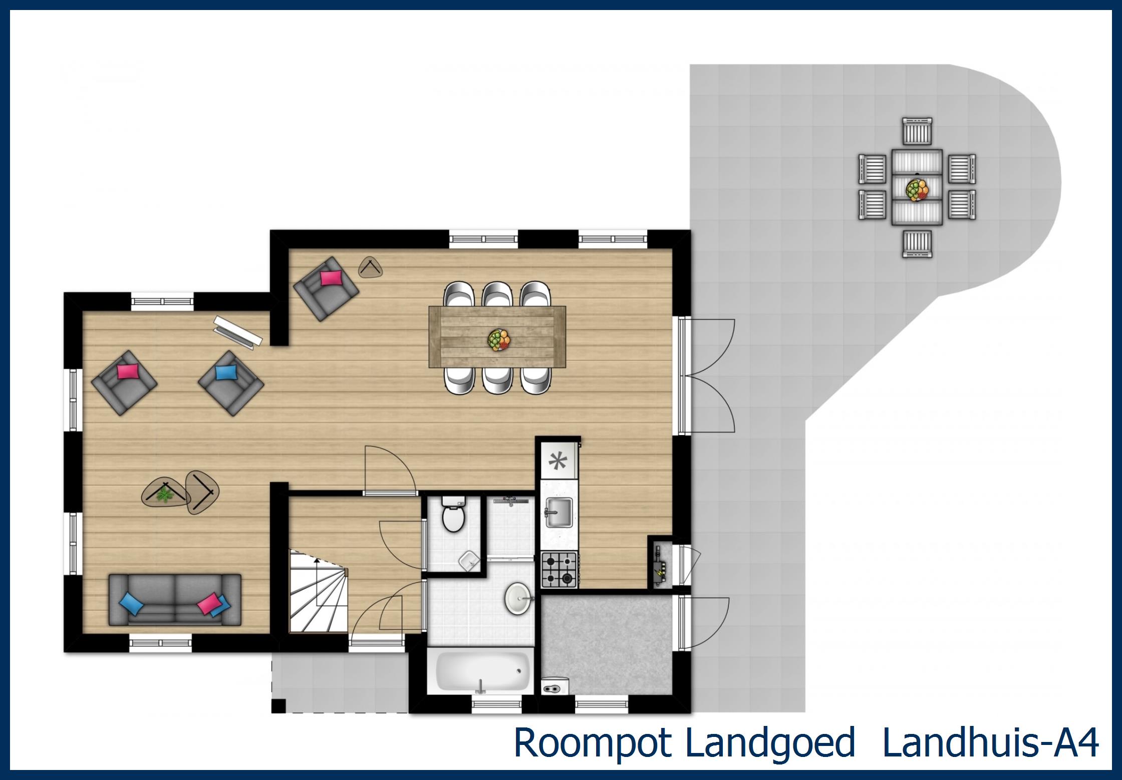 Bungalow Landhuis-A4 à 't Wildryck