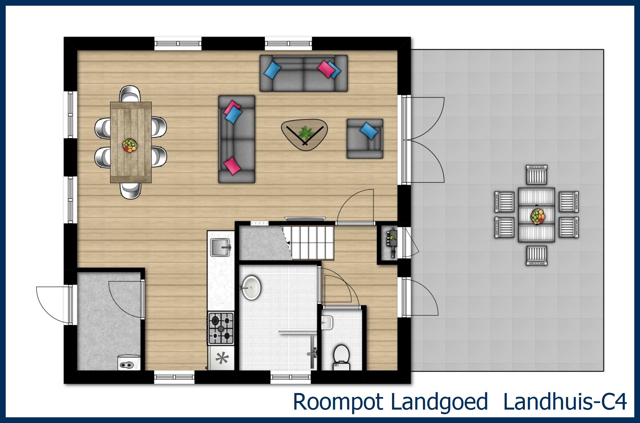 Bungalow Landhuis-C4 à 't Wildryck