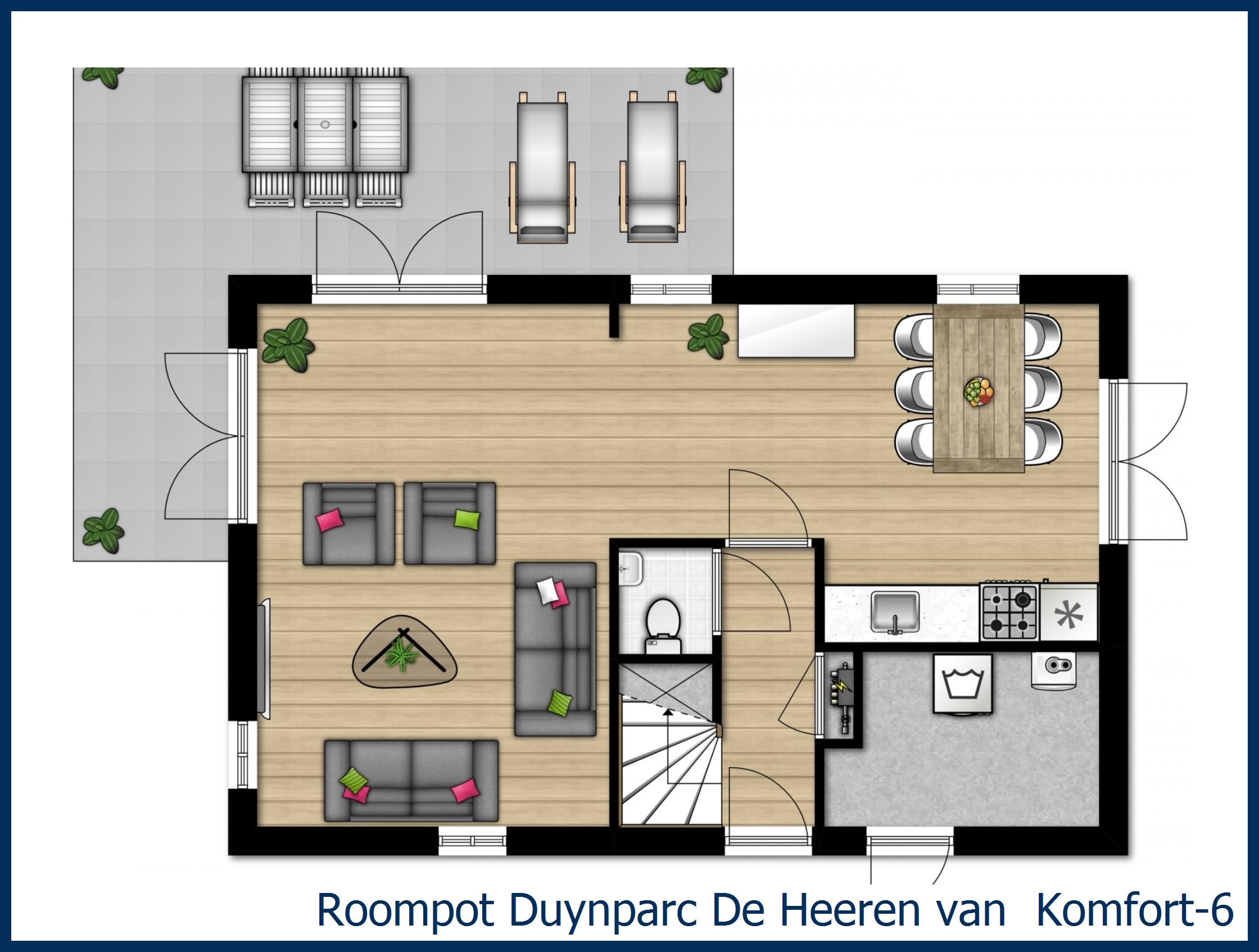 Bungalow Komfort-6 in Duynparc De Heeren van 's-Gravensande