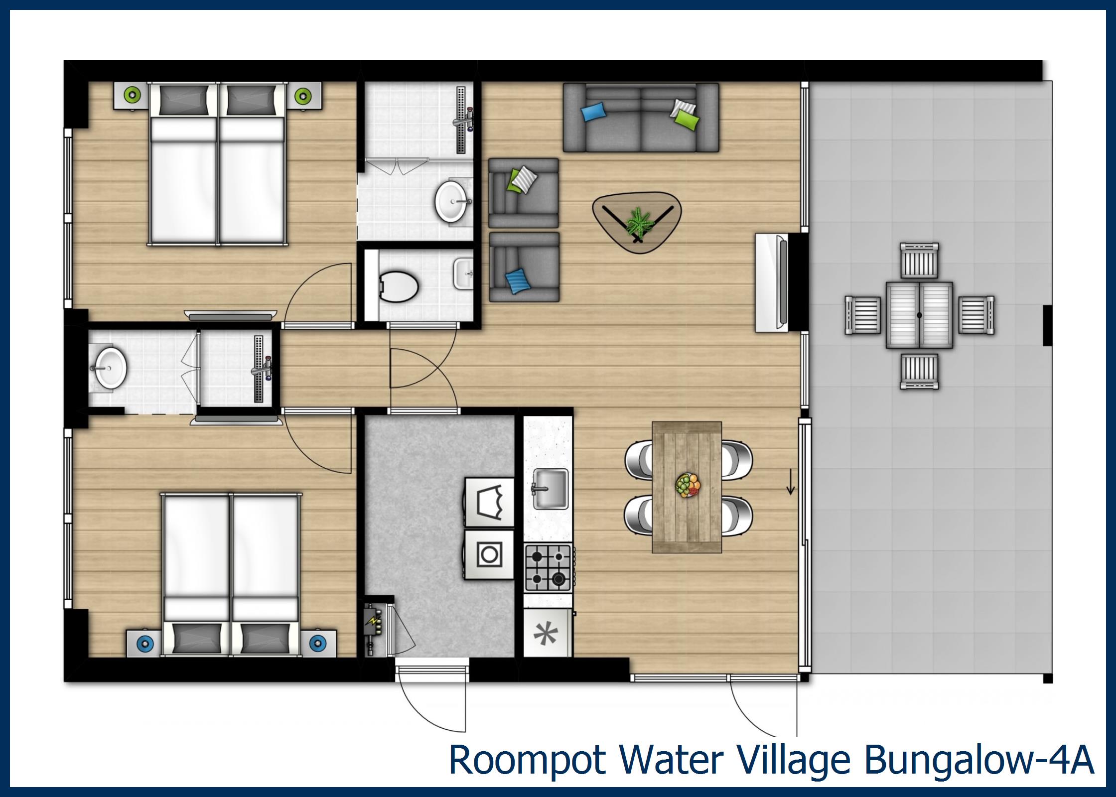 Bungalow 4A à Water Village