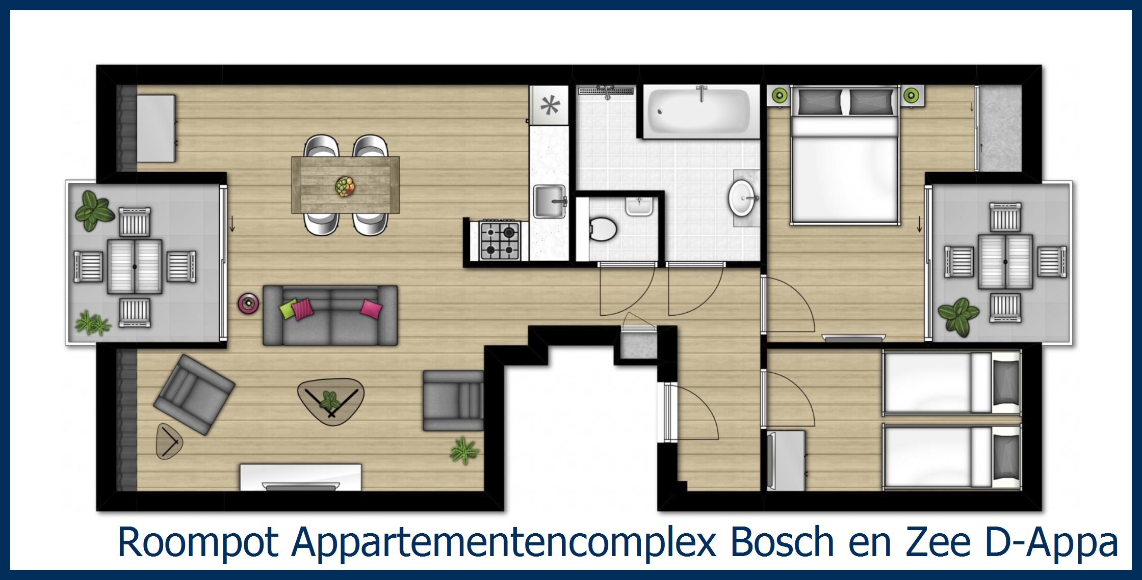 Appartement D--4 in Bosch en Zee
